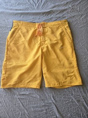 Nike Men's Bright Yellow Swim Board Shorts